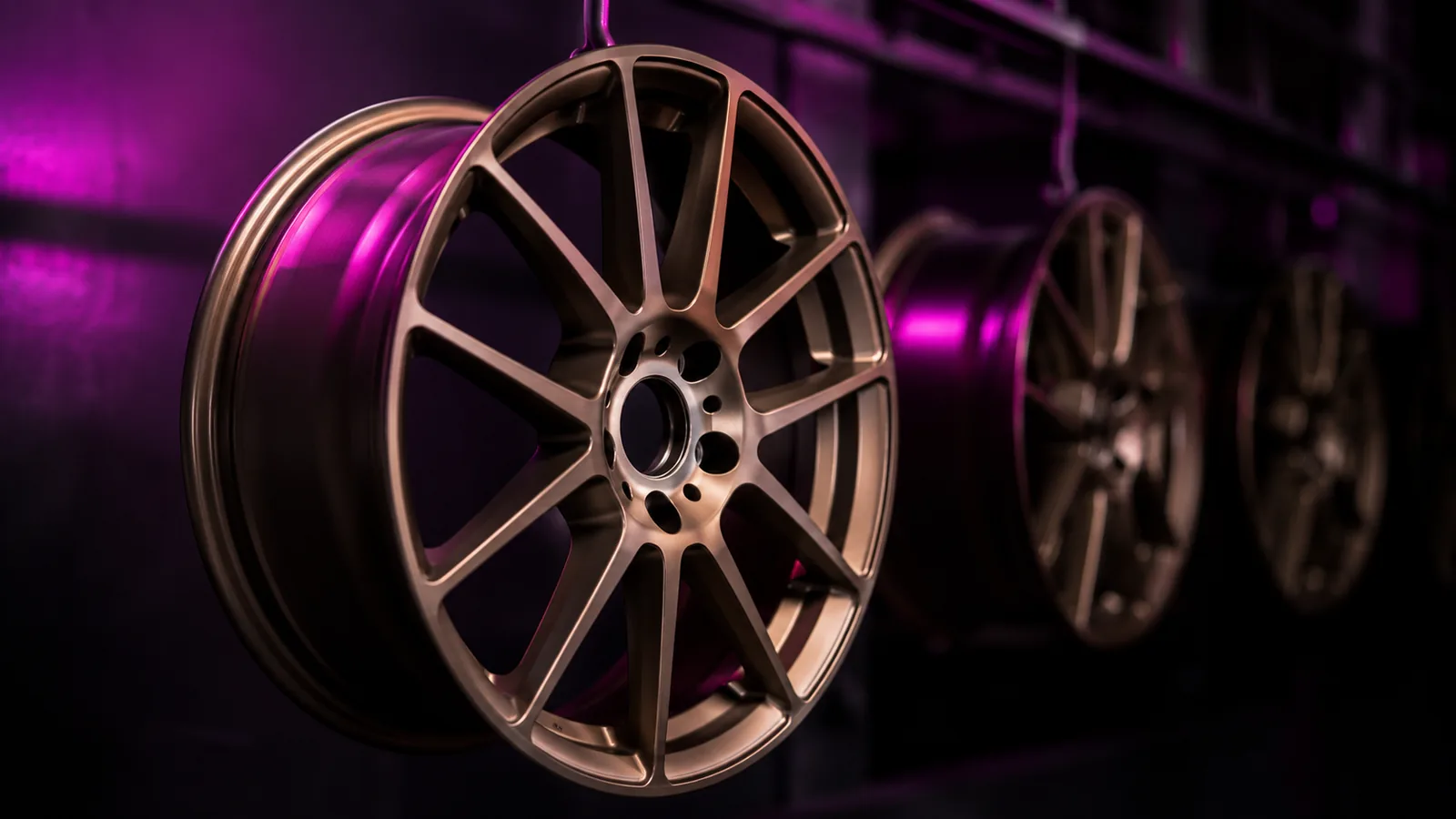 Pulverbeschichtete Alufelge in Sonderfarbe bei WheelFactory24